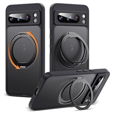 For Google Pixel 10 Pro XL/8/9A Shockproof Rubber Case Mag Safe Ring Stand Cover