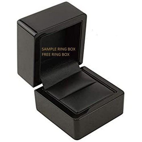 Anillo de compromiso de plata 925 con diamantes de moissanita de corte... - Imagen 2 de 4