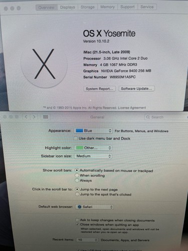 Apple iMac 21.5" Late 2009 Intel Core 2 Duo 3.06 GHz 4GB RAM 500GB HDD by - Picture 8 of 13
