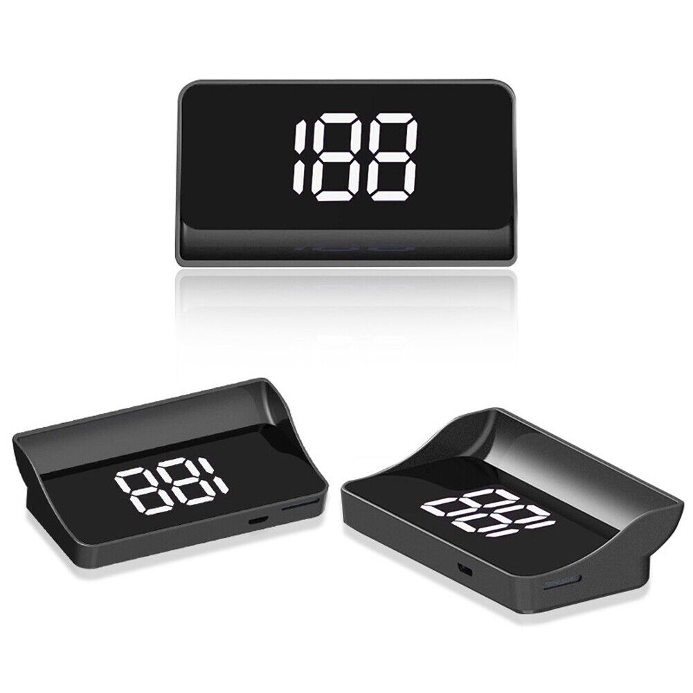 Car Digital GPS Speedo LED Display Smart Head Up Display Big Font (White KMH) - Picture 6 of 10