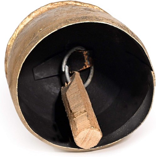 Set of Giant Cow Bells Rustic Vintage Lucky Harmony Home Rope Bells 4 Inch - Bild 4 von 5