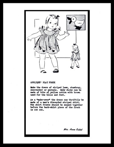 Anne Cabot Versandhandel #5600 Muster Ente App. KLEID GEHROCK BABY Kleinkind Kind ~2~ - Bild 1 von 4