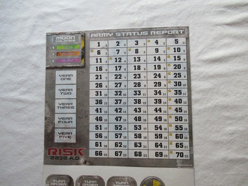 Avalon Hill Hasbro 2007 Risk 2210 AD Replacement Part: Unpunched Pieces Only - Picture 2 of 8