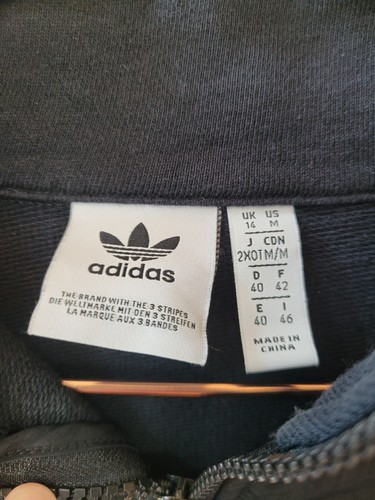 Gebrauchtes Sweatshirt Adidas M schwarz mehrfach halber Reißverschluss kurz geschnitten Damen - Bild 5 von 13