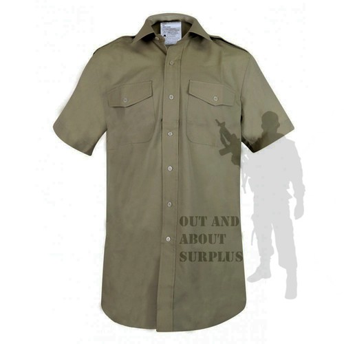 Genuine British Army No2 FAD Dress Uniform Shirt Short Sleeve Fawn Light Brown - Picture 1 of 6