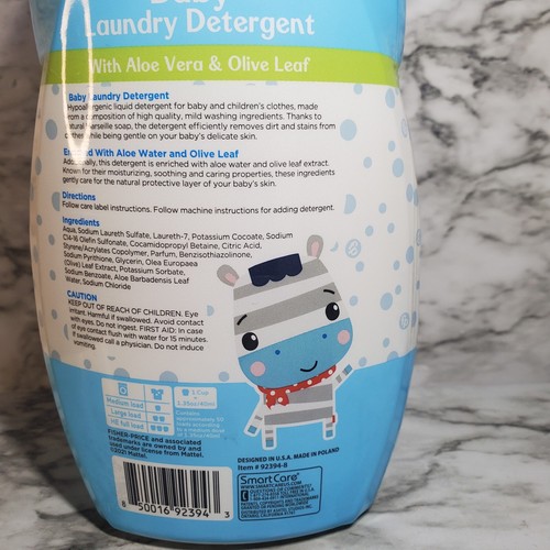 Fisher-Price Baby Laundry Detergent With Aloe Vera & Olive Leaf 50 Loads he - Picture 4 of 6