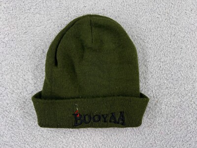 Decky Beanie Toque Adult One Size Green Booyaa Fishing Knit Acrylic