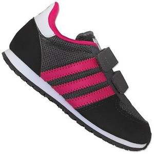 zapatillas adidas negras con fucsia