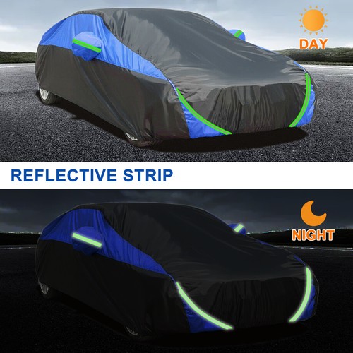 Funda de coche para BMW algodón y PEVA cobertura completa exterior impermeable anti-UV a prueba de nieve - Imagen 11 de 14