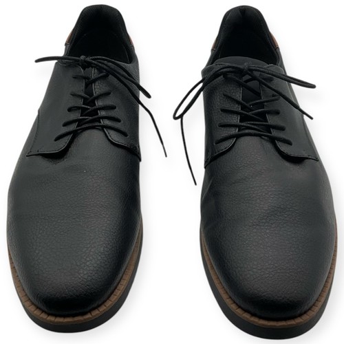 Dr. Scholl's Sync Dress Shoes Men's 15M Black Smooth Faux Leather Lace-Up Oxford - Picture 3 of 14