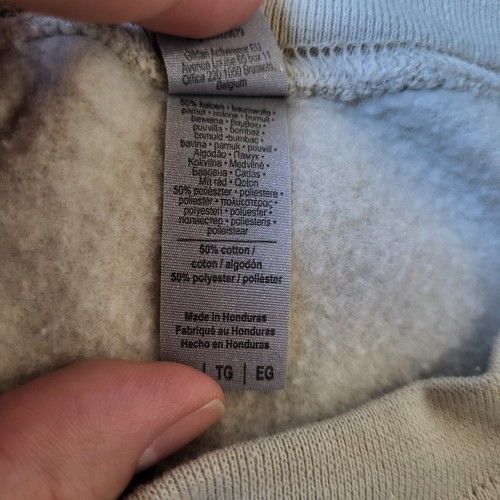 Gildan Graphic Crewneck Men's XL Cream Nightmare Before Coffee Skeleton - Bild 6 von 8