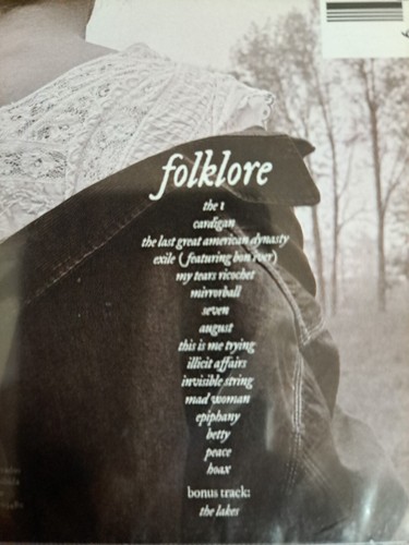 Folklore - Swift Taylor CD Deluxe W/Bonus Track New & Sealed But Case Cracked - Picture 1 of 4
