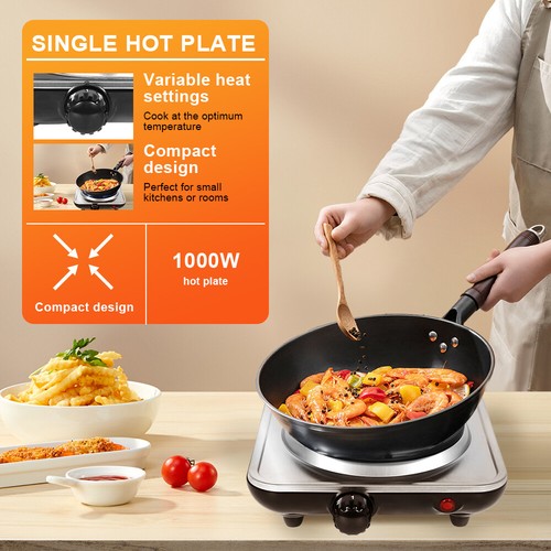 Hot Plate Electric Cooker Double Single Portable Table Top Hob 1250/2250W - Picture 48 of 61