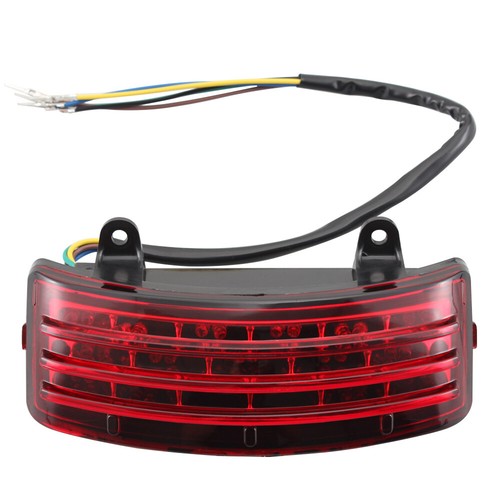 Tri-Bar LED Rear Tail Brake Fender Tip Light For Harley Street Glide FLTRX FLHX - Picture 10 of 16