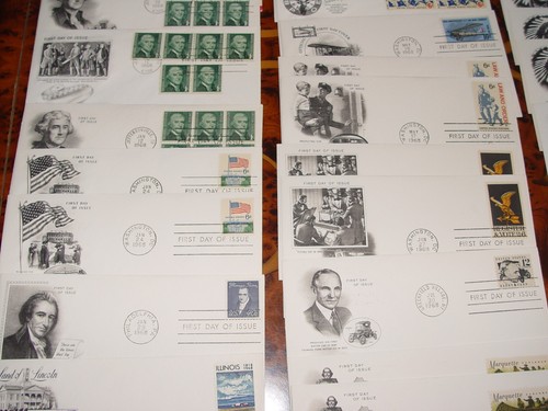RARE VINTAGE 1968 LOT OF 37 US STAMPS, FIRST DAY ISSUE COVERS DESIGNED ENVELOPS - Picture 3 of 6