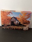 VTG 1991 Kodakcolor 1000 pc Puzzle Fall Leaves Cabin Appr 18” X 26 NEW — photo 1