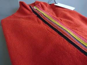 Cardigan Artist Zip Wool Smith Fennel Paul Knitwear Merino Stripe bnwt Collar 4Tfw5xBBq