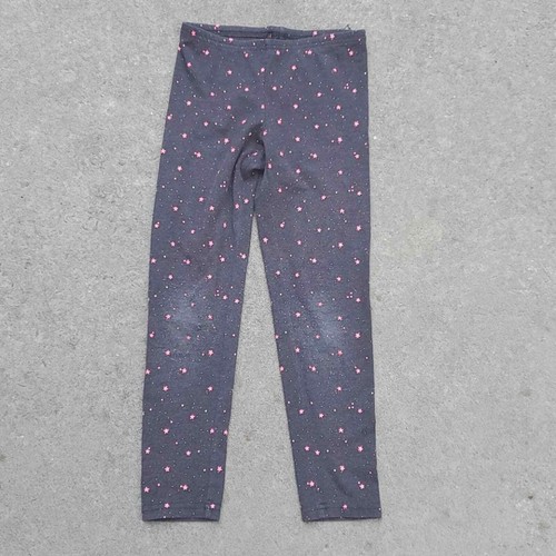 Old Navy star leggings gray pink girl's medium