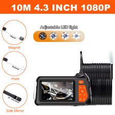 10M/33FT Endoscope Camera with Light 4.3" HD 1920P Snake Inspection Camera