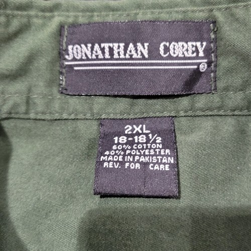 Jonathon Corey- 2XL- Hunter Green Short Sleeve Button Down - Picture 4 of 4