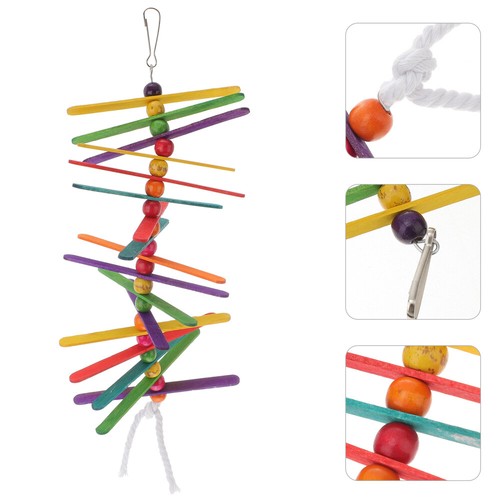 2 Pcs Bird Climbing Toy Chewing Parrot Cadre ventes exceptionnelles Descalade Jouet Morsure Perroquet