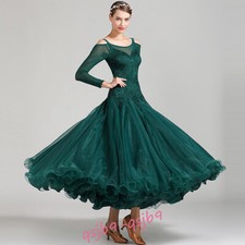 Ballroom Standard Dance Maxi Performance Dress Competition Waltz Tango Fox Trot