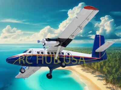 DHC-6 D.H. Twin Otter 86'' Wingspan RC Model Airplane Printed Plans Full Size