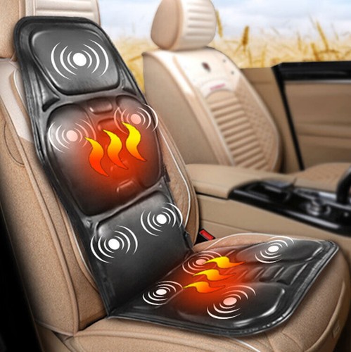 Electric Back Massager Massage Chair Cushion Heating Vibrator Car Home Office - Picture 16 of 19