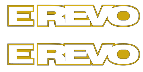 E-REVO DIE-CUT Decal Sticker ( 2 PCS ) Offroad RC Truck NEW - Picture 8 of 11