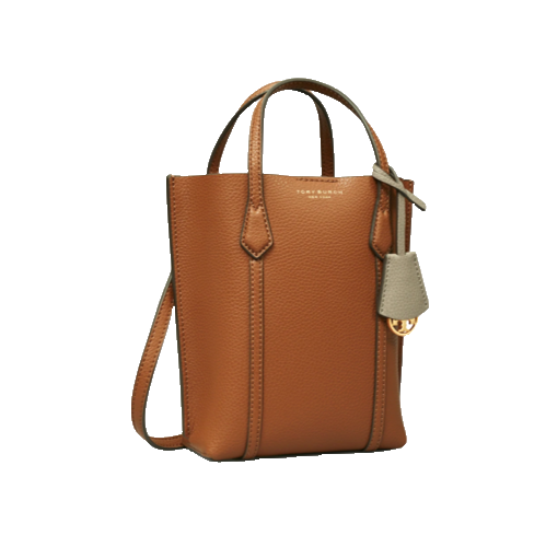 Echte neu mit Etikett Tory Burch Mini Perry Top Griffe Leder Beuteltasche Umhängetasche in hellem Bernstein - Bild 3 von 14