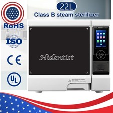 22L Dental Medical Autoclave Sterilizer Class B Pre-vacuum Sterilization+Printer