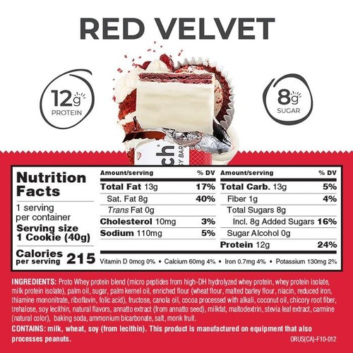 Power Crunch Protein Energy Bar Original Red Velvet 1.4 Oz Pack Of 4 - Picture 4 of 4
