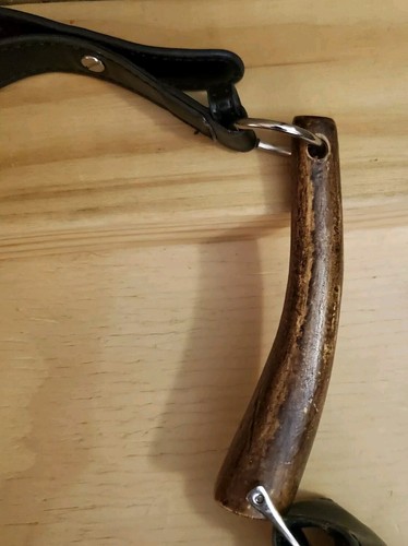 Cadena/madera/correa hobo mediana de cuero negro diferentes capas - Imagen 6 de 20