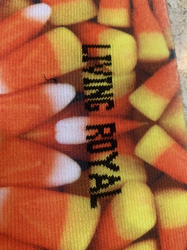 Living Royal Halloween Socks Candy Corn Crew 4-12 Women 6-13 Men One Size Fits - Picture 6 of 6