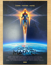 Limited Edition Captain Marvel (2019) Promotional Card Poster - Marvel Studios