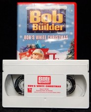 VHS Bob the Builder Video 📼 Bobs White Christmas Tape  2001 Clamshell Case Film
