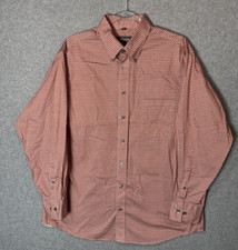 Kenneth Cole Reaction Shirt Mens Large Plaid Button Down Non Iron Dress Shirt
