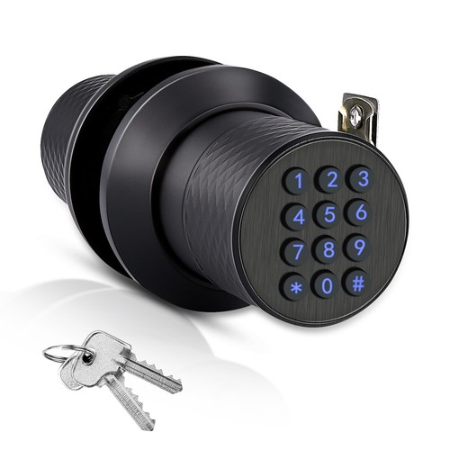 Smart Türschloss Fingerabdruck/Passwort Tastatur Türknopf elektronischer Riegel App - Bild 20 von 25