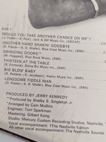 1971 Jerry Lee Lewis Would You Take Another Chance On Me LP Vinyl Record Shrink - Picture 3 of 10