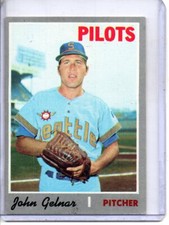 1970 TOPPS #393 JOHN GELNAR SEATTLE PILOTS