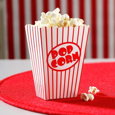 Party Popcorn Boxes Cinema Retro Party Favour Treat Boxes Birthday Party 160pcs 