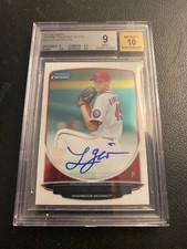 2013 Bowman Chrome Lucas Giolito RC auto BGS 9 10