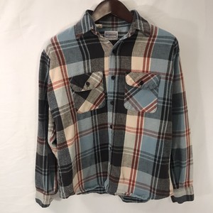 Five Brothers VTG Heavy Flannel Shirt Plaid ACTWU Union Made in USA Mens L | eBay