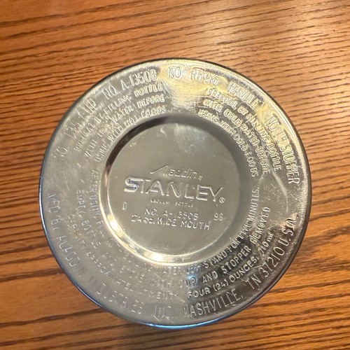 Aladdin Stanley 24 Unzen Vintage Weithals Vakuumflasche Thermoskanne 1996 USA #A-1350B - Bild 9 von 10