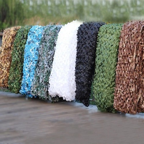 Outdoor Sunshade Reinforced Camouflage Net Swimming Pool Canvas Net Tent 7 Color