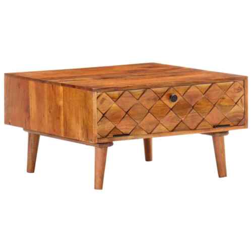 Coffee table 68 x 68 x 38 cm solid wood acacia-