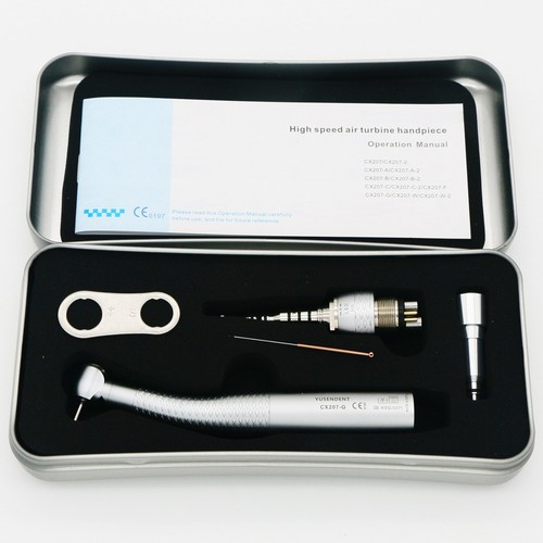 Pieza de mano dental de alta velocidad US COXO CX207-GK-SPQ fibra óptica para KaVo Multiflex - Imagen 17 de 43