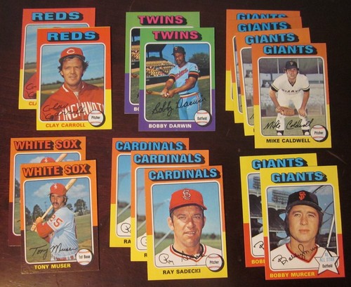 Topps Baseball 1975 - Elige terminar tu conjunto - (#250-499) casi nuevo casi nuevo/como nuevo - Imagen 99 de 244