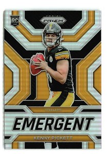 KENNY PICKETT #E-1 2022 PANINI PRIZM STEELERS RC EMERGENT SILVER