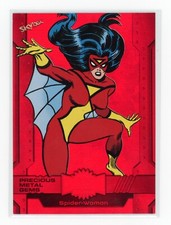 Spider-Woman 2024 Upper Deck Marvel Metal Universe #138 PMG Red /100